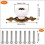 Door Knobs Ceramic Cabinet Knob Cabinet Knobs Vintage Drawer Knobs 8 Pieces Metal Knobs for Office Drawers and Cupboard 2