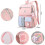 School Bag, Junior High School Students Backpack Trend Backpack Small Purple And Pink 4