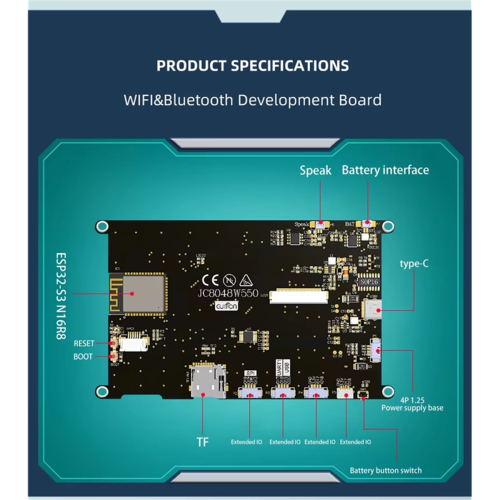 800x480 16M FLASH 8M PSRAM High-Definition LCD Display 2