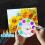 72 Pcs Paint Brush Set with 6 Palette 6.3In 5