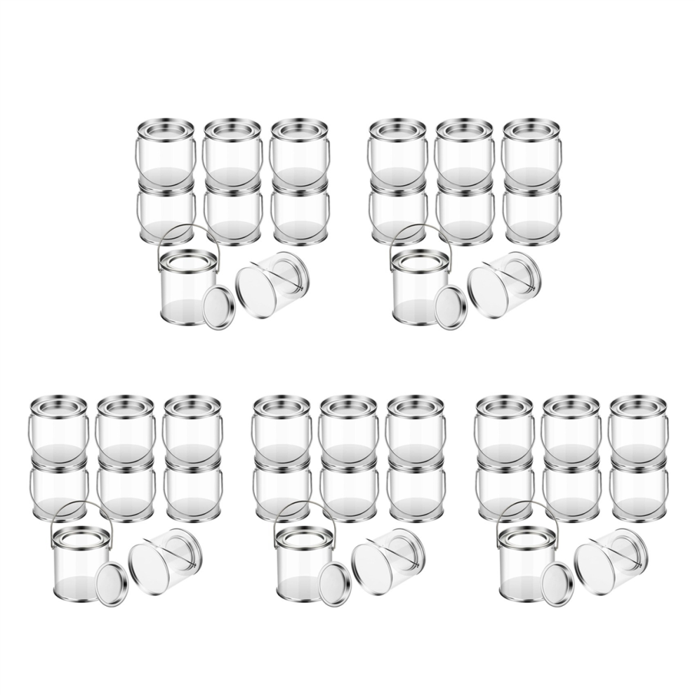 Paint Bucket Clear Bucket with Metal Lids and Handle 8 Pack-image-OPC-PJ98GYC-NEW