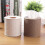 Classic Tissue Box Round Napkin Holder Tissue Storage Box (Beige) 4