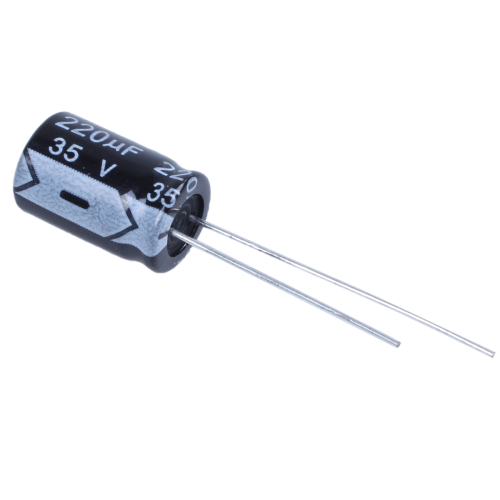 10 x 220uF 35V 105C Radial Electrolytic Capacitor 8x12mm 1
