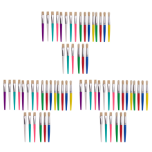 Paint Brushes for Kids, 22 Pcs Round and Flat Paint Brush Set