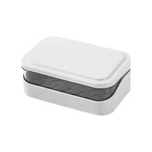 Soap Box, Soap Bar Container Holder Box Travel Tray Storage Drain Box Lid Tray Plastic, 5.46*3.51*2.15 Inch