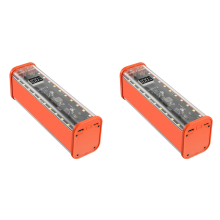8 Slots 18650 DIY Power Bank Case Orange