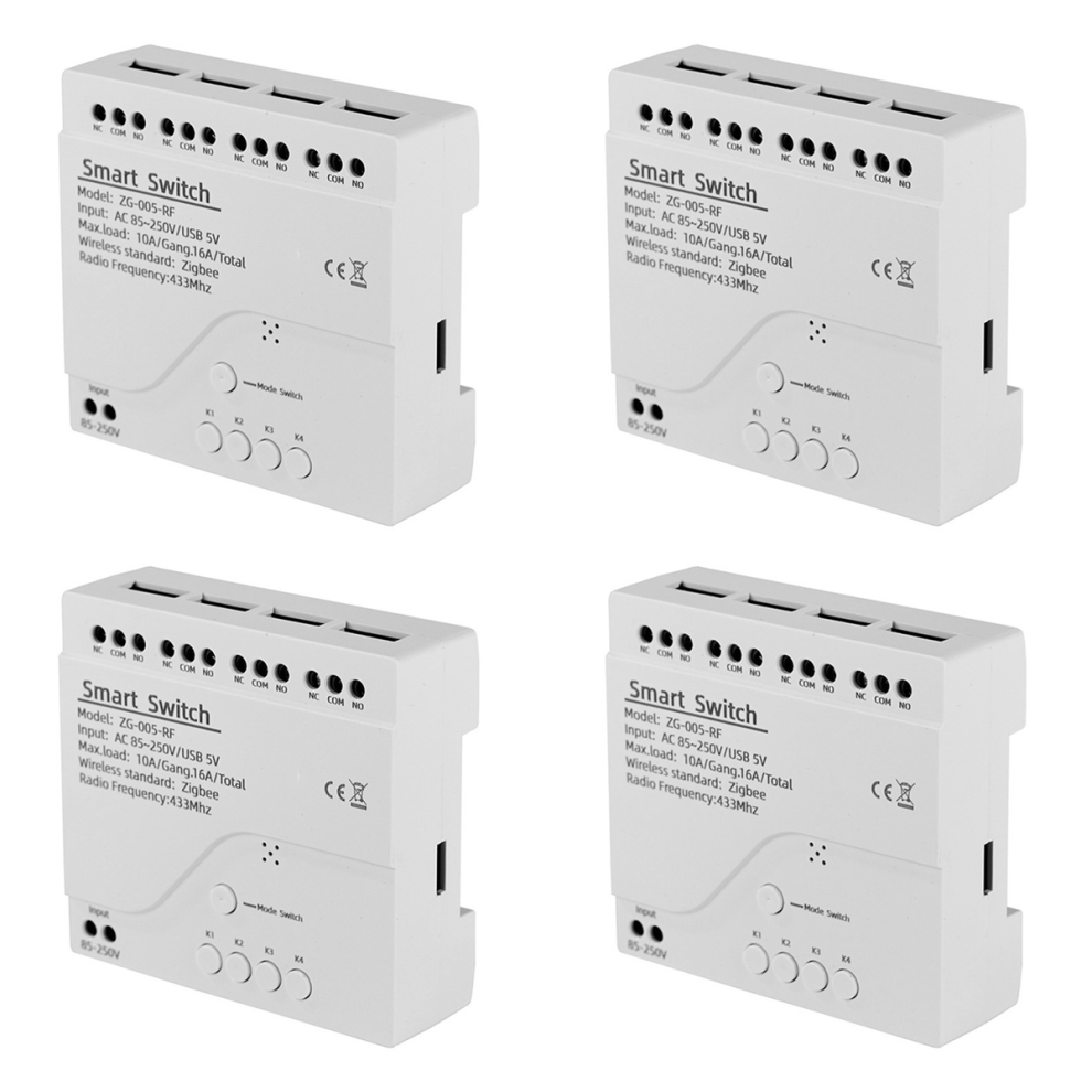 4 Channels Tuya Zigbee Smart Switch Module 4711191790682