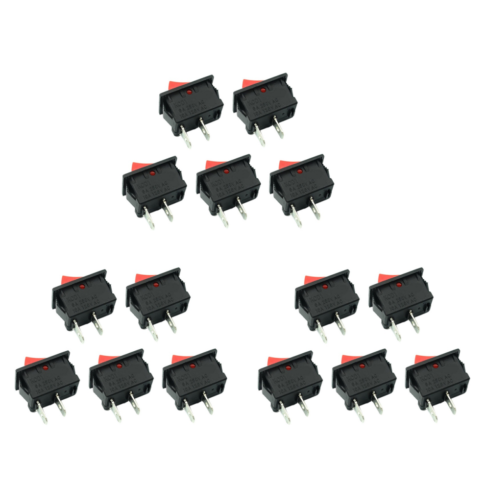 5Pcs On-Off Kcd11 2Pin 2P Car Rocker Switch Black 4711191791085