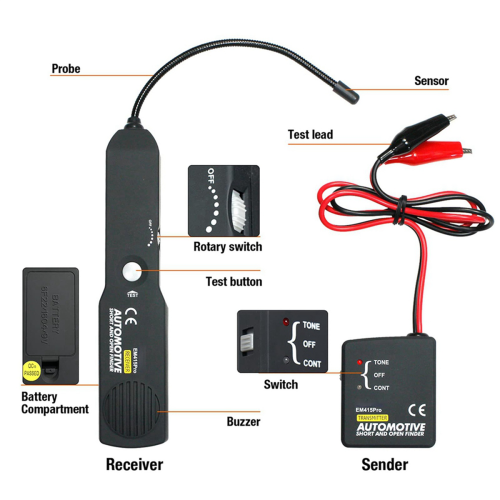 Automotive Wire Short Open Finder Circuit Detector Power Cable Tester 1
