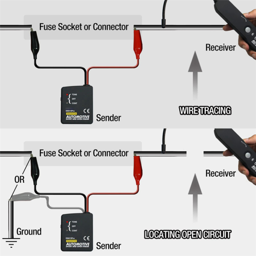 Automotive Wire Short Open Finder Circuit Detector Power Cable Tester 2