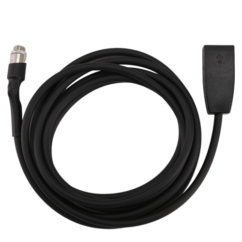 Black 10 Pin 3.5 mm Jack Car USB AUX IN Cable For E39 E53 BM54 X5 2