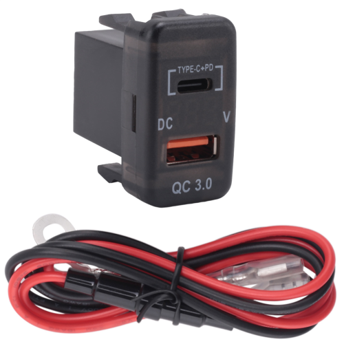 Car Fast Charger Adapter with Voltmeter for Land Cruiser 2