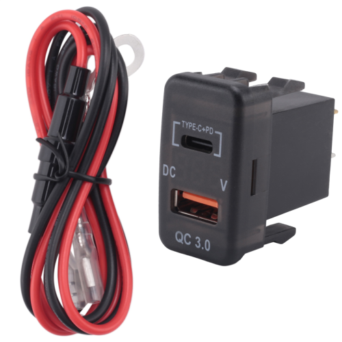 Car Fast Charger Adapter with Voltmeter for Land Cruiser 1
