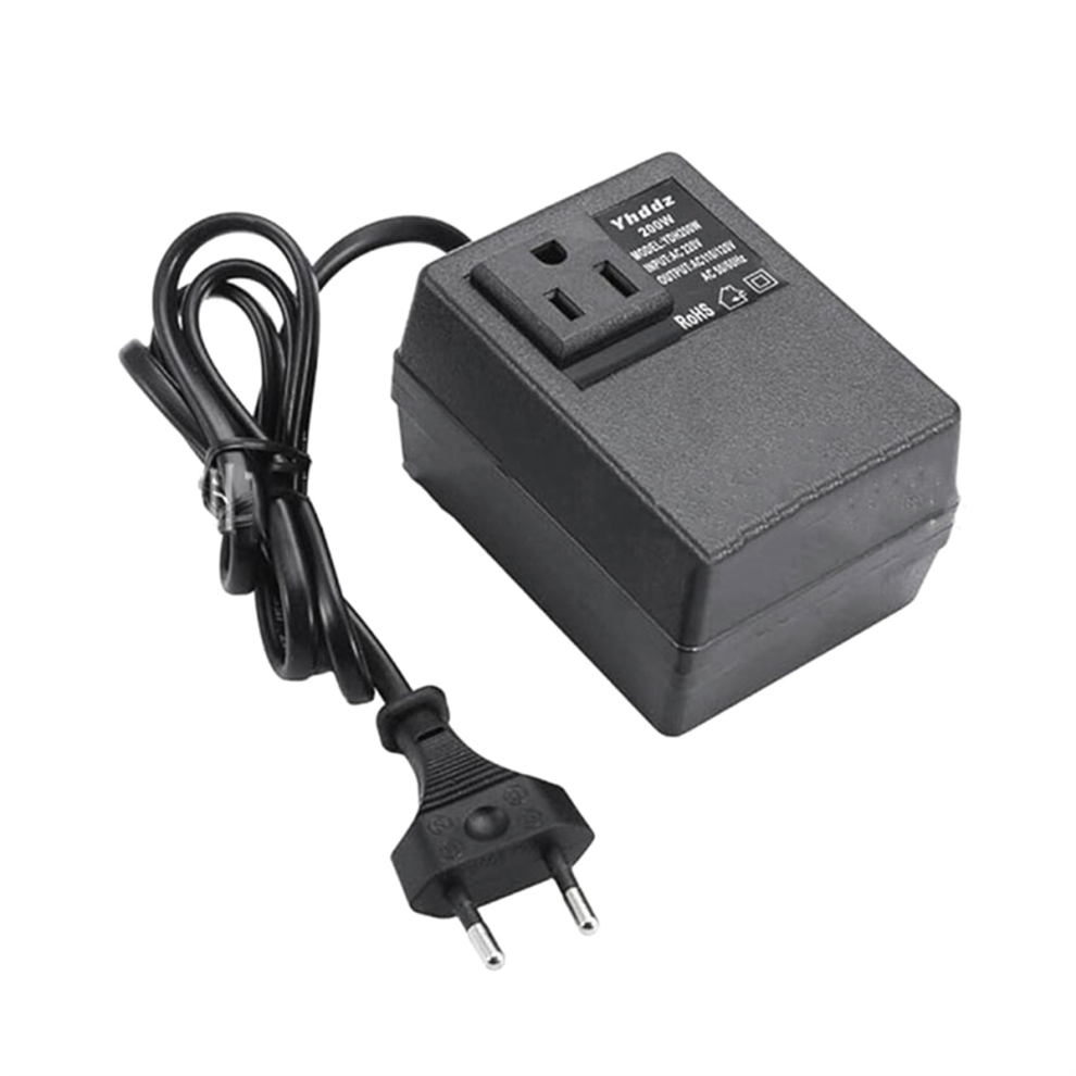 200W Voltage Converter Transformer - Step-Down Transformer Eu Plug 4711191794963