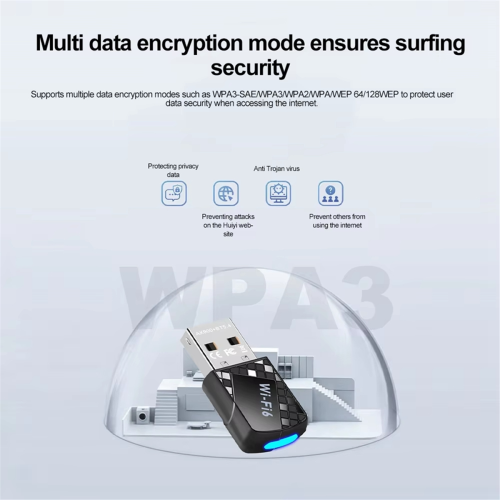 AX900 USB WiFi 6 Adapter 900Mbps Bluetooth 5.4 2 in 1 USB Dongle 2