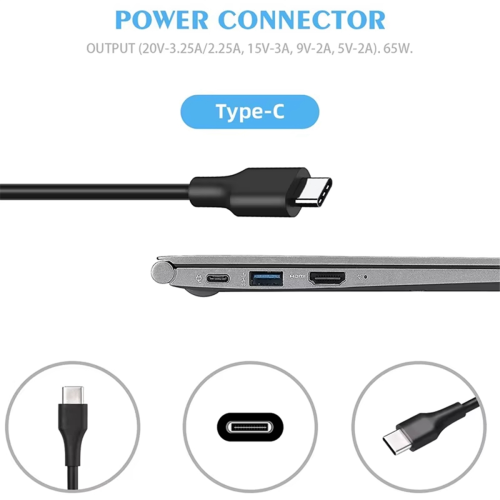 20V 65W Universal Car Charger Type C Car Charger Adapter 2