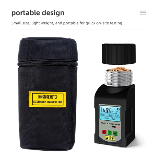 5-in-1 Portable Grain Moisture Meter, 25 Grains,Smart Humidity Tester 1