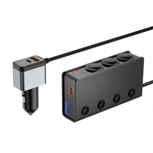 Car Adapter New 3-Socket 3.1A Charger Charger USB