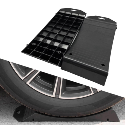 2Pc Car Tire Protector Ramp Trailer Part Wheel Protection Device,B 1