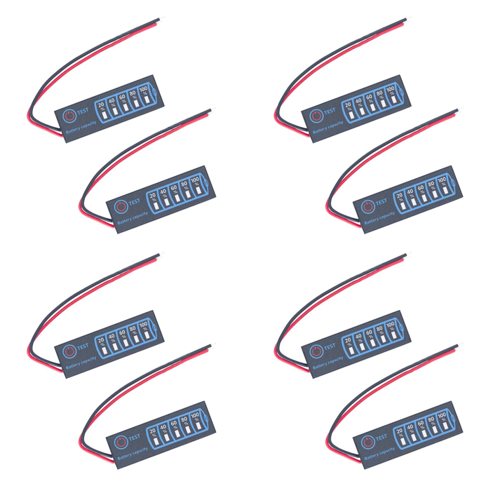2 Pcs Battery Level Indicator 3S Ternary Lithium Battery Lithium Iron 4711191794932