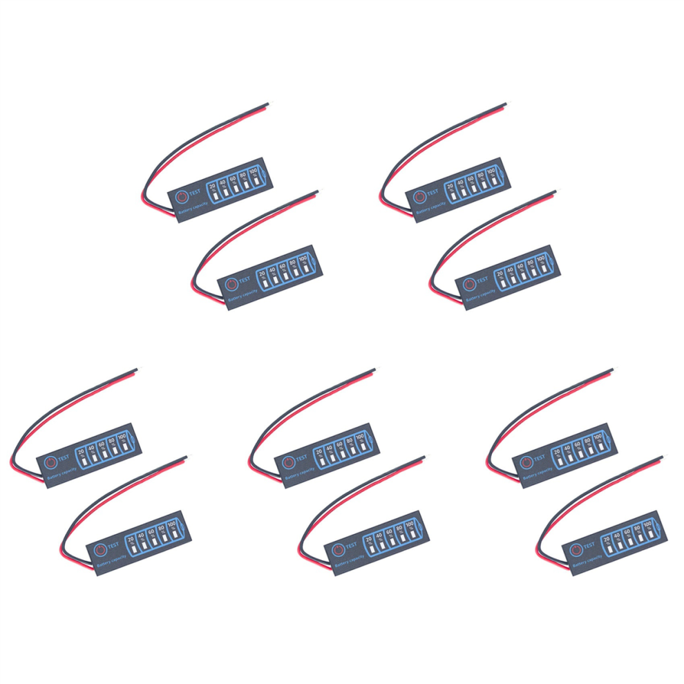 2 Pcs Battery Level Indicator 3S Ternary Lithium Battery Lithium Iron 4711191794949