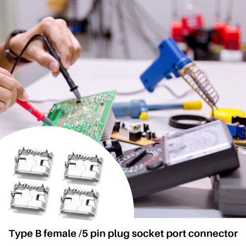 Micro-USB Female 5 Pin Jack Port Socket Connector Repair Parts 1