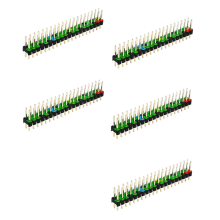 5 Pcs 2 x 20 Pin Male GPIO Header for Zero Double Row