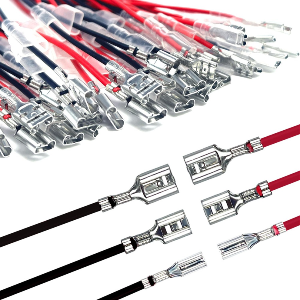 30Pcs 2.8Mm /4.8Mm /6.3Mm Female Speaker Wire Connectors 4711191700988