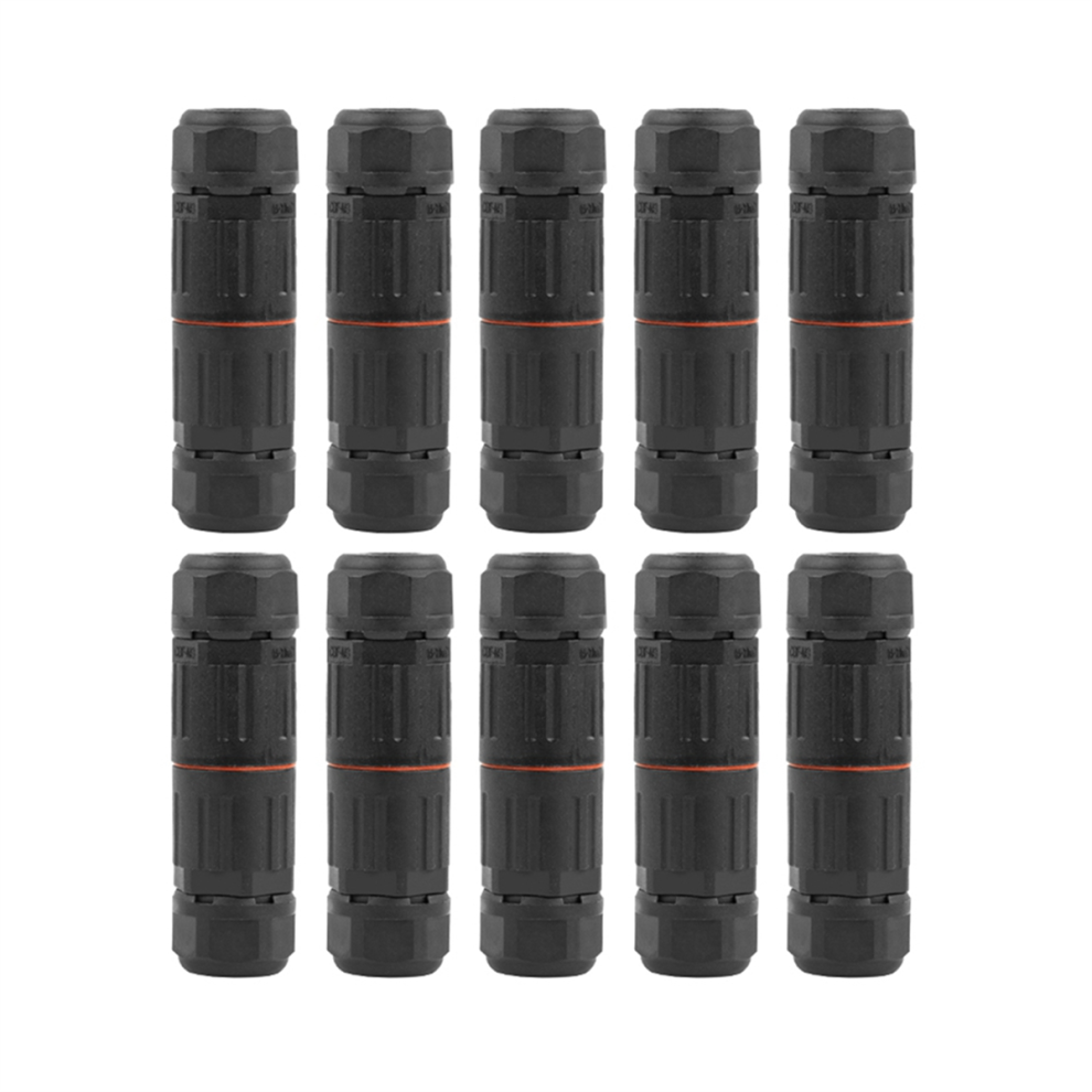 10Pcs Ip68 Electrical Waterproof Connector Wire Cable 3 Pin 4711191799951