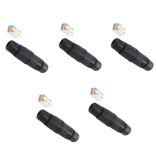 5 Sets Outdoor 2 Way Electrical Cable Connector