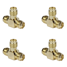 SMA Female to Two SMA Female Triple T Adapter connector 3 way