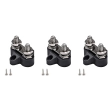 Junction Block Bus Bar Dual Heavy Duty Power Distribution Stud,Black