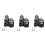 Junction Block Bus Bar Dual Heavy Duty Power Distribution Stud,Black 1