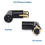 Audio Adapter Plug Adjustable Male to Female Right Angle XLR Adapter 6
