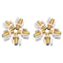 5 Pack RG6 Jack Insert, Coaxial Jack Insert Gender Changer