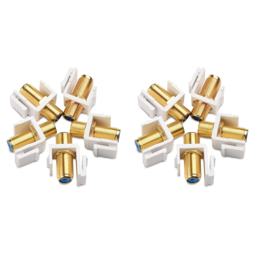 5 Pack RG6 Jack Insert, Coaxial Jack Insert Gender Changer