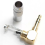 3.5mm L Shape Jack Gold Plated 90 Degree Angle Audio Plug Silver 3