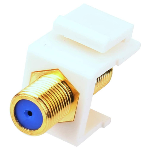 10-Pack RG6 Jack Insert, for Wall Plate and Patch Panel 1
