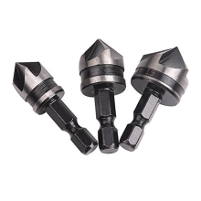 3Pcs 1/4Inch Hex 12/16/19mm Countersink Bore Set for Wood Metal Bit