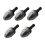Silver+Black 6mm Keyless Drill Bit Chuck Adapter Converter Hex Shank 1