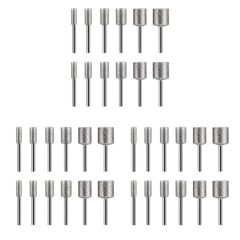 12Pcs Diamond Burr Bits For Stone Rocks Ceramics Rotary Tools 4711191706478