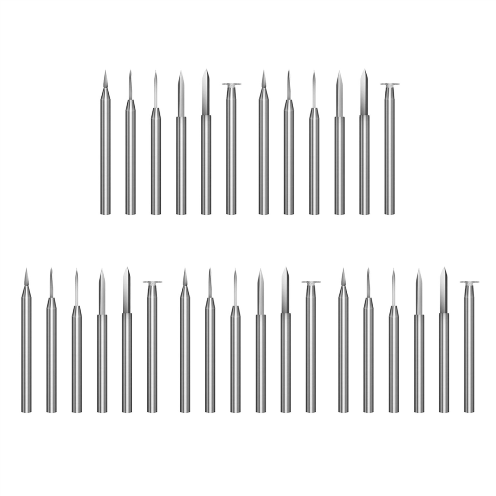 Carving Drill Bits Set For Rotary Tool 6Pcs Engraving Drill Parts 3Mm 4711191707628