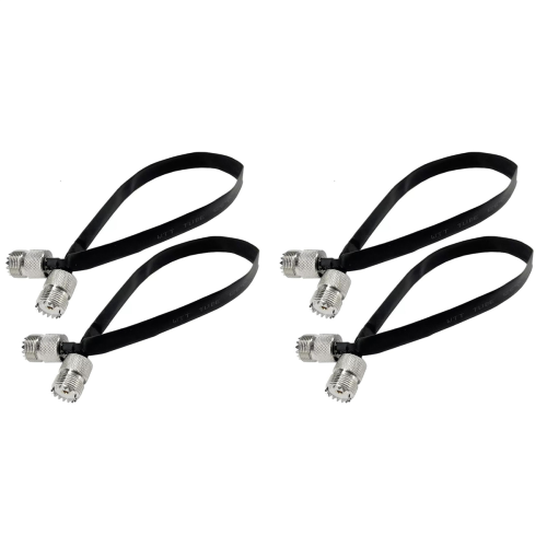 2pcs- 20cm Coaxial Cable Window/Door Pass Through Flat Cable