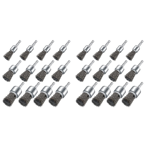 12PCS Wire Brush Wheel for Drill, Wire Wheel Cup Brushes