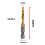 M5x0.8mm Hex Shank Titanium Plated Screw Thread Metric Tap Drill Bits 4