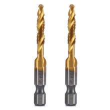 M5x0.8mm Hex Shank Titanium Plated Screw Thread Metric Tap Drill Bits