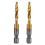 M5x0.8mm Hex Shank Titanium Plated Screw Thread Metric Tap Drill Bits 1