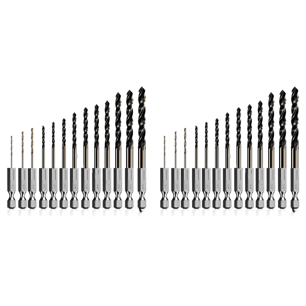 13 Pieces Quick Change Hss Impact Driver Hex Bits For Metal 4711191706539