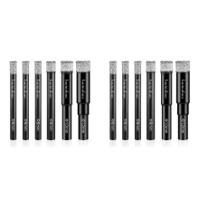 6 Pcs Diamond Drill Bit Porcelain Tile Drill Bit 6mm 8mm 10mm 12mm