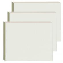 4pcs Pet Transparent Self Sticky Notes Creatives Tearable Self-stick Pad Notes for Office School Home(size:l)